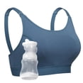 thumbnail image 1 of sujetador de manos libres Momcozy, extractores de leche ajustables, color azul, 1 of 6