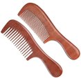 thumbnail image 1 of OPALESQUE Juego de 2 Pzas de Peine de Sándalo para el Cabello, Peine de Dientes Anchos y Finos para Mujer y Hombres, Peine Antiestático para Desenredar Cabello Rizado, Fino, Liso, Mojado y Seco, 1 of 7