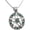 Green, variant on Star Pentagram Pentacle Pagan Necklace Wiccan Witch Gothic Stainless Steel Pendant with 24 inch Chain[a9036]