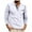 White, variant on VSSSJ Shirts for Men Slim Fit Solid Color Patchwork Long Sleeve Button V-Neck Stand Collar Pullover Tops Fashion Casual Lightweight Shirts White XL