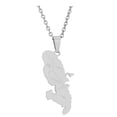 thumbnail image 1 of relayinert Collier Pendentif pour Femmes en Acier Inoxydable Argent, 1 of 6