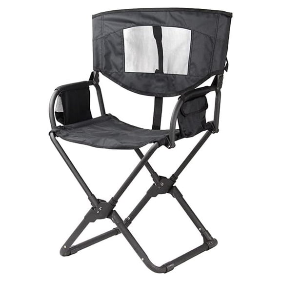 Expander Camping Chair (Black Portable Outdoor Folding Chair).