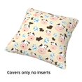 thumbnail image 3 of Throw Pillow Covers, cute cow_A Soft Square Pillow Cases with Invisible Zipper for Couch Bed Sofa, Farmhouse Fall Home Decor 18"x18", 3 of 7