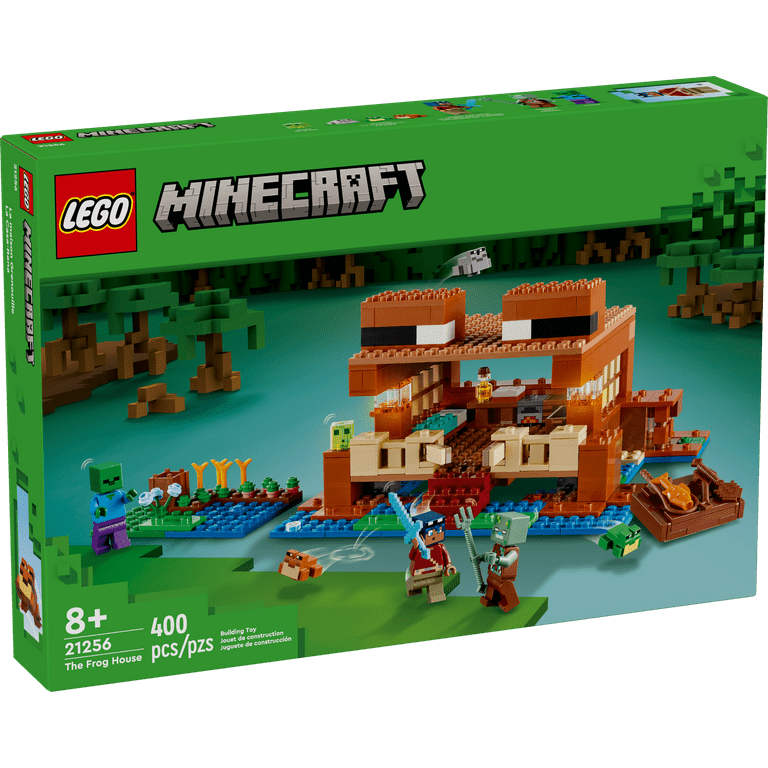 LEGO Minecraft The Frog House Building Toy for Kids, Minecraft Toy  featuring Animals, a Toy Boat and Minecraft Mob Figures, Gaming Gift for  Girls and Boys Ages 8 and Up, 21256 