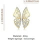 thumbnail image 2 of Pendientes colgantes con forma de mariposa grande y huecos a la moda, pendientes de tuerca con personalidad de alas de mariposa exageradas doradas para mujeres y niñas, dorado -, 2 of 5