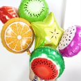 thumbnail image 2 of (Modelo popular) Globo De Aluminio De Frutas De 18 Pulgadas Melocotón Sandía Kiwi Fresa Naranja Piña Verano Fiesta Decoración Suministros Niños Pelota De Juguete, 2 of 3