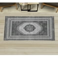thumbnail image 1 of Bohemian Decorative Rug, Mandala Like Floral Medallion Motif Geometric Forms and Spring Flowers Art, Quality Carpet for Bedroom Dorm and Living Room, 6 Sizes, Taupe Grey, by Ambesonne, 1 of 1