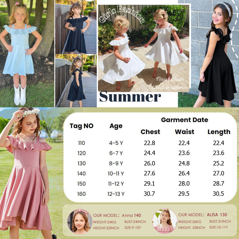 Oudiya Girls Off-Shoulder Swing Dress with Flutter Sleeves photo 8