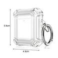 thumbnail image 6 of Transparent Case Headphone Accessories Anti-drop Replacement Wireless Headphone Case for AirPods 1/2, 6 of 8