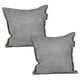 thumbnail image 1 of Cojin Decorativo Cuadrado Set de 2 Bond Gris Oscuro, 1 of 4