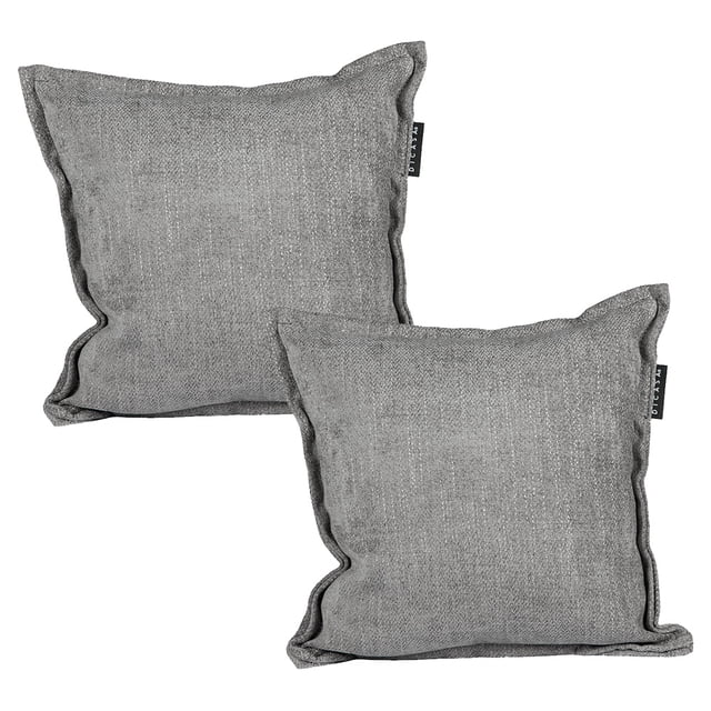 Cojin Decorativo Cuadrado Set de 2 Bond Gris Oscuro