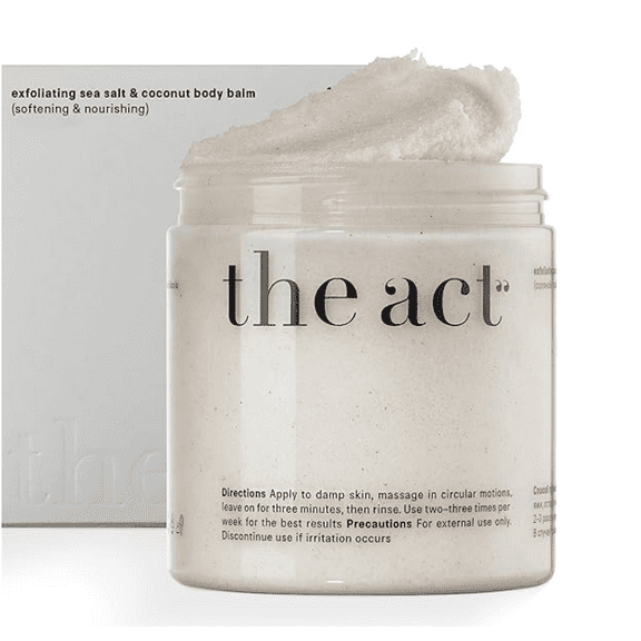 Detox Organic Body Scrub with Himalayan & Sea Salt - Anti Cellulite Nourishing Restores Cleanser Scrubs for Legs, Feet, Hands - Gifts for Women Men, Home Spa Care, Vegan (10.58 Oz, Grapefruit)