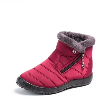 

Snow Boots For Women Winter Shoes Lined Warm Slip On Boots for Women Waterproof Booties Comfortable Outdoor Anti Slip Shoes