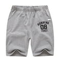 thumbnail image 3 of Generic Toddler Children Boys Pull On Numbers Prints Pockets Sports Casual Pants Shorts for Hot Summer Time Holiday Party Beach （5-6 Years Gray）, 3 of 3