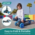 thumbnail image 4 of Gotrax KS3 Pro Kids Folding Kick Scooter with One-Click Removable Seat, 3 Extra-Wide LED Light-Up Wheels, Anti-Slip Deck, Adjustable Handlebars, Lean-to-Steer, Ages 2-8, 4 of 7