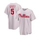 thumbnail image 1 of Camiseta de béisbol de los Philadelphia Phillies para hombre STOTT 5# TURNER 7# HARPER 3# Réplica para adultos Nombre del jugador Camiseta azul marino M, 1 of 2