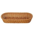 thumbnail image 1 of PENGXAING [] Natural Wicker Bread Baskets  Rattan Woven Fruit Basket  Handmade Willow Food Storage Baskets for Serving Vegetable for Kitchen Home Large 11.81”*11.81”*3.15”, 1 of 6