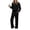 Black, variant on Laqbezok Women's 2-Piece Lounge Set, Casual V-Neck Long Sleeve Sweatshirt and Drawstring Pants Outfit, Relaxed Fit Solid Color Sweatsuit with Pockets