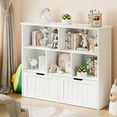 thumbnail image 3 of Vabches Kids Bookshelf and Toy Storage with 2 Movable Drawers, White, 3 of 8