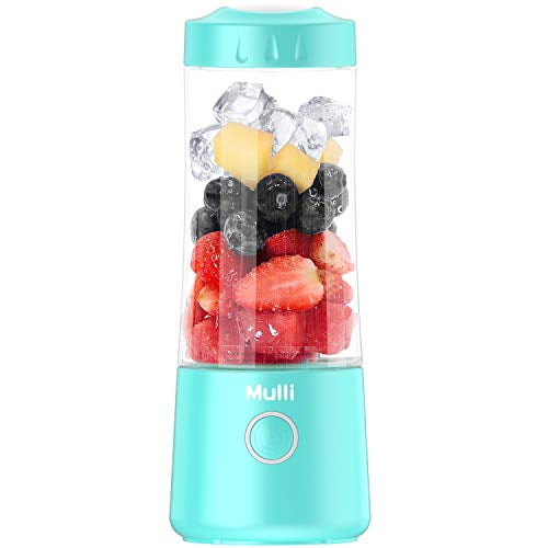 Mini Blender with Six Blades,4000mAh for Baby Food,Travel,Gym Mulli Portable Blender,Usb Rechargeable Personal Mixer for Smoothie and Shakes 