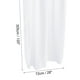 thumbnail image 2 of 10 Pies Chifón Mesa Camino, 28 x 120 Pulgadas Rústico Gasa Mantel Transparente Boda Mesa Camino para Boda Nupcial Fiesta Mesa Decoraciones, Blanqueador Blanco, 2 of 6
