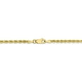 thumbnail image 4 of The Black Bow 2.75mm 10k Yellow Gold Diamond Cut Solid Rope Chain Necklace, 28 Inch, 4 of 9