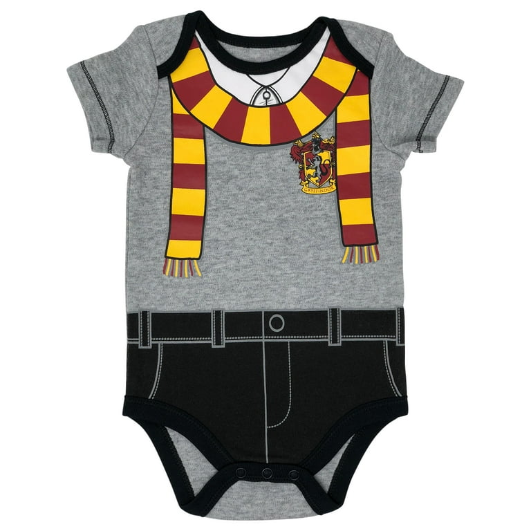 Warner Bros. Harry Potter Baby Boys' 5-Pack Bodysuits Hogwarts Gryffindor (Newborn), Infant Boy's