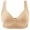 Beige, variant on Darzheoy Bras for Women No Underwire Women's Non Steel Ring Comfortable Printing Plus Size Sexy Four Breasted Bra Underwear Women Bra 44/100BC