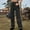 *Dark Gray, variant on Womens Cargo Jean Pant,Wide Leg High Waisted Stretchy Baggy Denim With Pockets Army Green,Womens Plus L