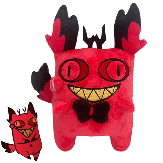 Hazbin Hotel Plush, 9.8" Gato 2024 Maldito Alastor Plushies Juguete para Fanáticos de la TV Regalo, Figura de Peluche Suave para Niños Adultos, Cumpleaños Halloween Navidad Opción para Niños Niñas