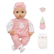 BABY Born – My Real Baby Doll Annabell – 17-Inch Interactive Soft Baby Doll with Real Sounds, Movements, Real Tears & Potty Feature – Includes Outfit, Shoes, Bottle,