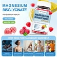 thumbnail image 5 of Magnesium Bisglycinate Gummies 400mg Chelated Magnesium with Vitamin D3 B6 and L-Theanine Sleep Support Calm, Muscle Relaxation Bone Health, 90 Gummies| 45 Day Supply, Lemon Raspberry Flavor, 5 of 8