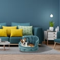 thumbnail image 7 of Precious Tails Ultra Plush Mini Tufted Velvet Round Cuddler Dog Cat Pet Bed - Small, 7 of 7