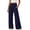 Navy, variant on Ohufall Pant for Women Loose Elastic High Waist Soft Wide Leg Pants Solid Color Fashion Casual Pant