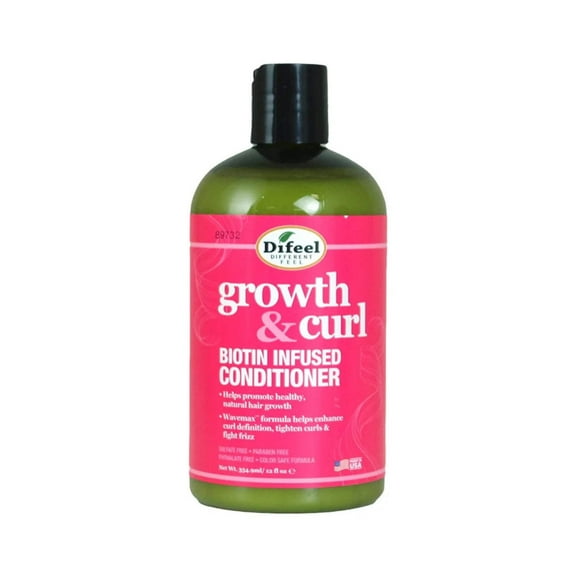 Difeel Growth and Curl Biotin Shampoo 12 oz.