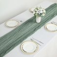 thumbnail image 5 of Balsa Circle 10 Feet Olive Green Cotton Cheesecloth Gauze Extra Table Runner Home Decorations, 5 of 8