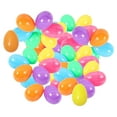 thumbnail image 2 of Huevos de Pascua rellenables, recuerdos de fiesta temáticos, juguetes coloridos surtidos, canasta de Pascua 50 piezas, 2 of 9