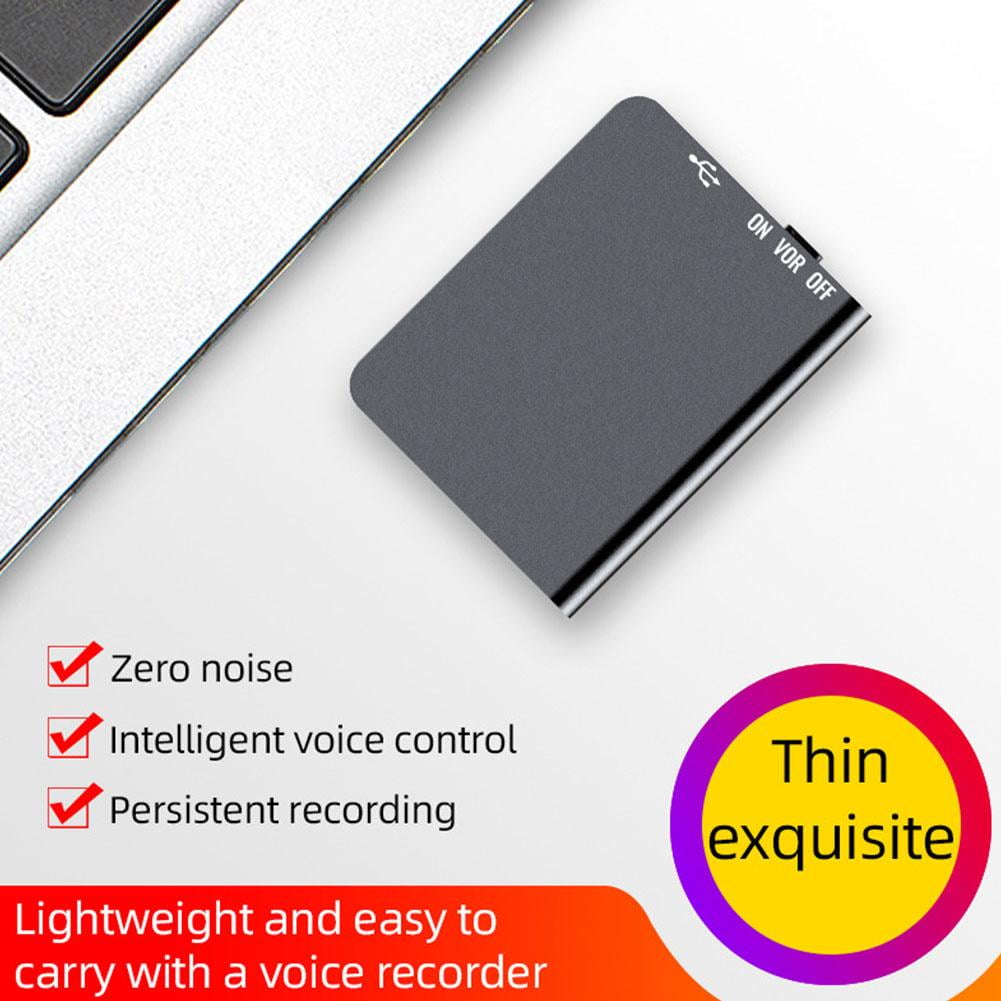 Mini Magnetic Voice Recorder with Playback, Portable HD Noise Reduction Digital Audio Recorder for Lectures, Meetings, Smart Voice Activated Recording