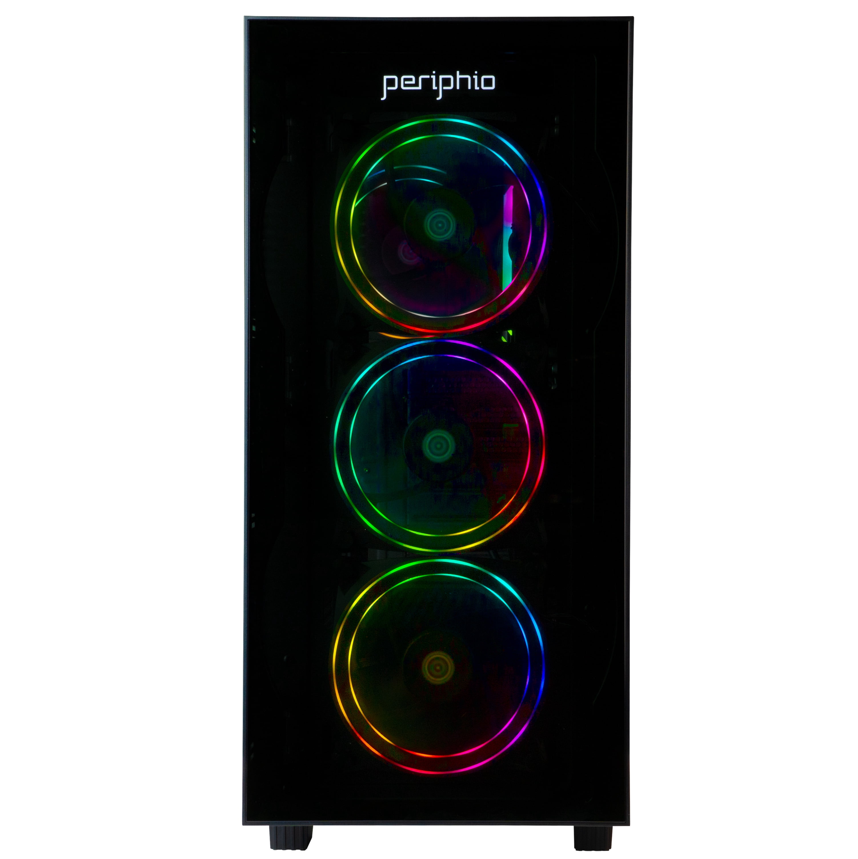 Periphio Terra Gaming PC Desktop - AMD Ryzen 5 (4.4GHz Turbo), Radeon Vega 7 iGPU, 16GB RAM, 1TB NVMe SSD, Windows 11 Gaming Computer, WiFi + BT