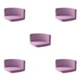 thumbnail image 1 of Ruiboury Chair Cover Wide Application And Made With Polyester Any Occasion Trilateral Chair Covers Cover Chairs Soft And Durable Light purple 5Set, 1 of 6