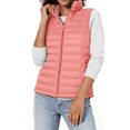 thumbnail image 2 of Fantaslook Womens Duck Down Puffer Vest Packable Quilted Sleeveless Stand Collar Zip Up Water-Resistant Coat Outerwear Winter Vests with Pockets, 2 of 10