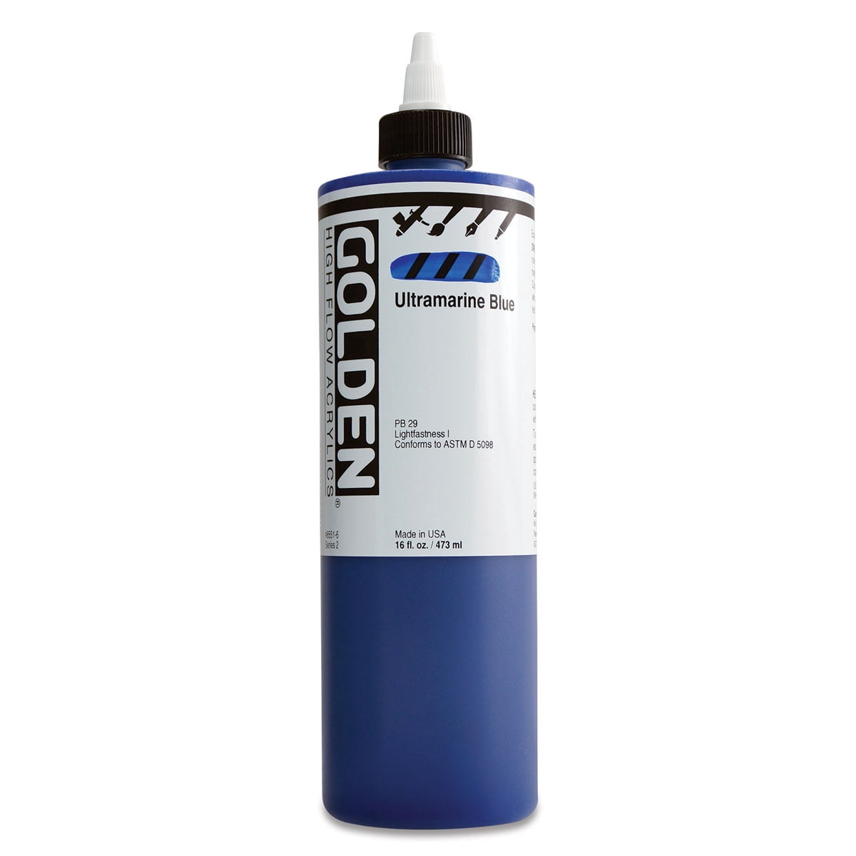 Golden� High Flow Acrylic, 16 oz., Ultramarine Blue