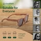 thumbnail image 5 of Gafas de sol Cloudfield con montura de madera y lentes polarizadas de 9 capas, 5 of 7
