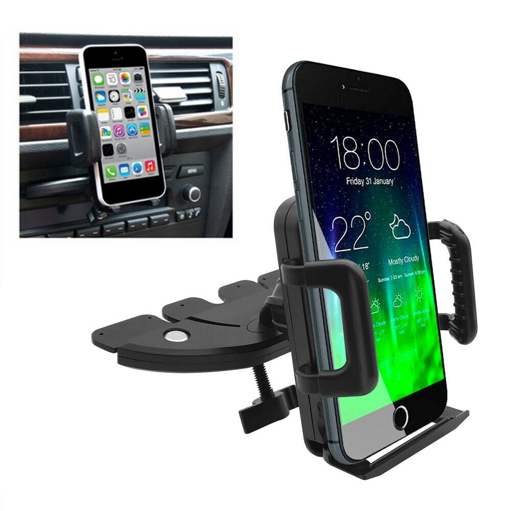 360° Car CD Slot Dash Mount Holder Dock for Cell Phone Smart Phone