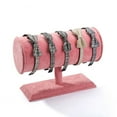 thumbnail image 1 of Display Stand T-bar Bracelets Organizer Hairband Headband Watch Jewellery Modern Storage Showcase Rack Holder Large Space Decoration Store Pink, 1 of 9