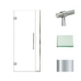 thumbnail image 2 of Transolid Ehtb335277610c-Bk Elizabeth 76" High X 33-1/2" Wide Hinged Semi Frameless Shower, 2 of 7