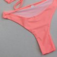 thumbnail image 5 of asdoklhq Swimsuits for Women Plus Size,Solid ColorBikini Chest Pad Swimsuit Beachwear Set, 5 of 5