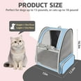 thumbnail image 2 of Cat Backpack Carrier,Pet Carrier Airline Approved for Small Dog Cat Puppy Kitten Bunny,Ventilated Mesh Design Animal Backpack for Hiking Camping Travel Bag (Black), 2 of 7