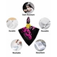 thumbnail image 6 of Pink Black Halloween Cloth Napkins Set of 4, Skull Pink Moon Pumpkins Washable Reusable Dinner Cocktail Napkin for Kitchen Party Wedding Banquet Holiday Baby Shower Table Decor, 6 of 7