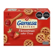 Gamesa Florentinas Cookies Tart With Strawberry Flavored Filling 12.3 Ounces